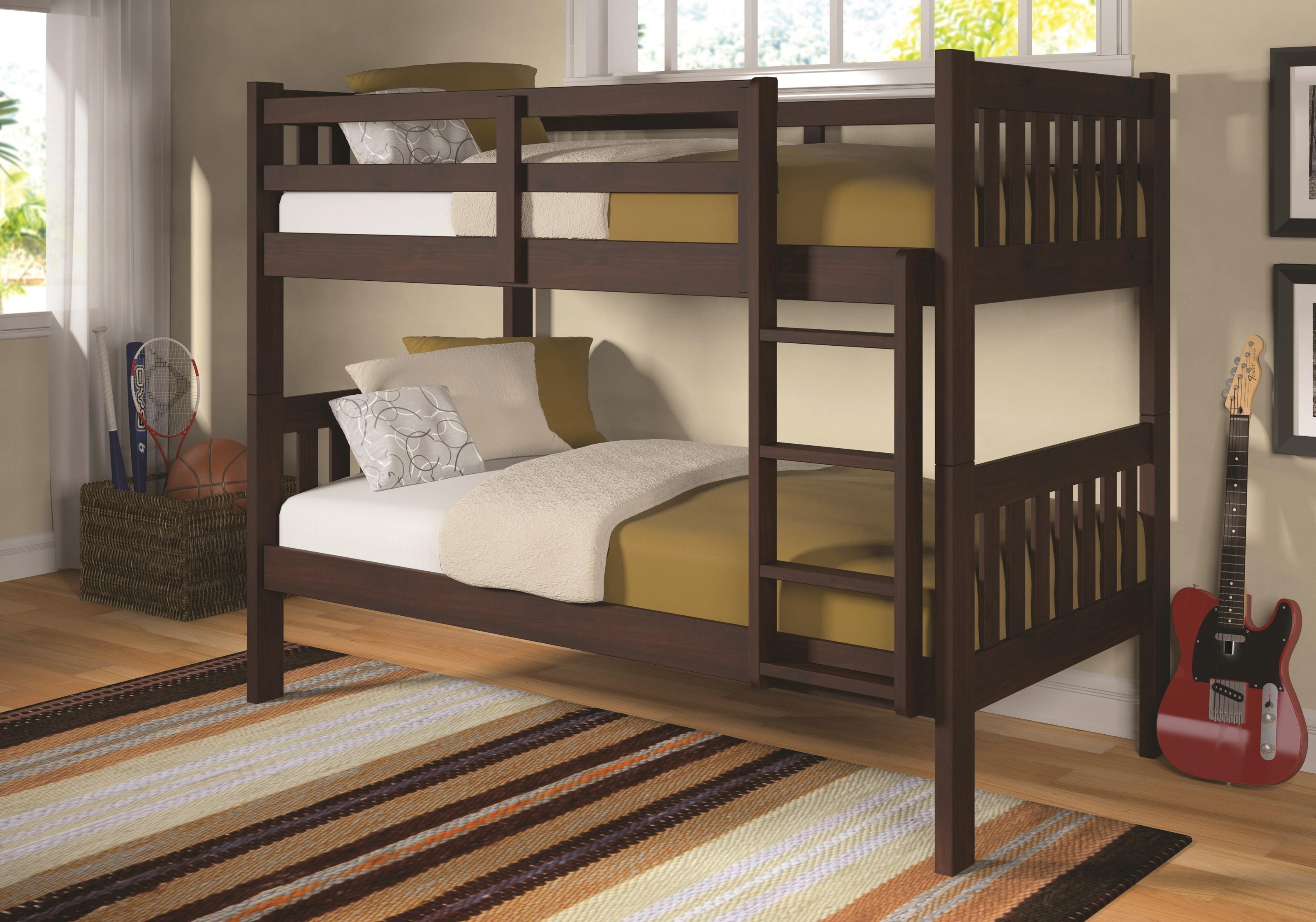 Donco Trading Co Mason 746487398 Twin Bunk Bed Morris Home